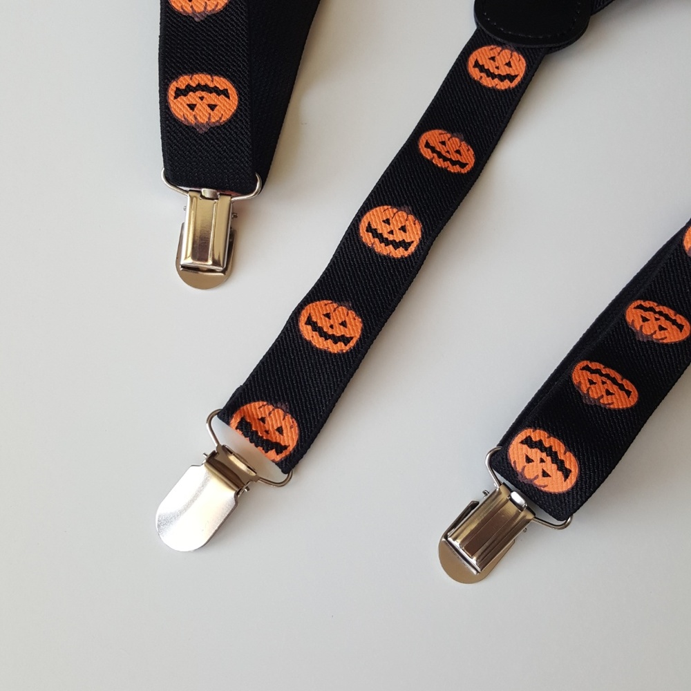 Baby / Toddler Pumpkin Print Suspenders - Picture 4 of 8